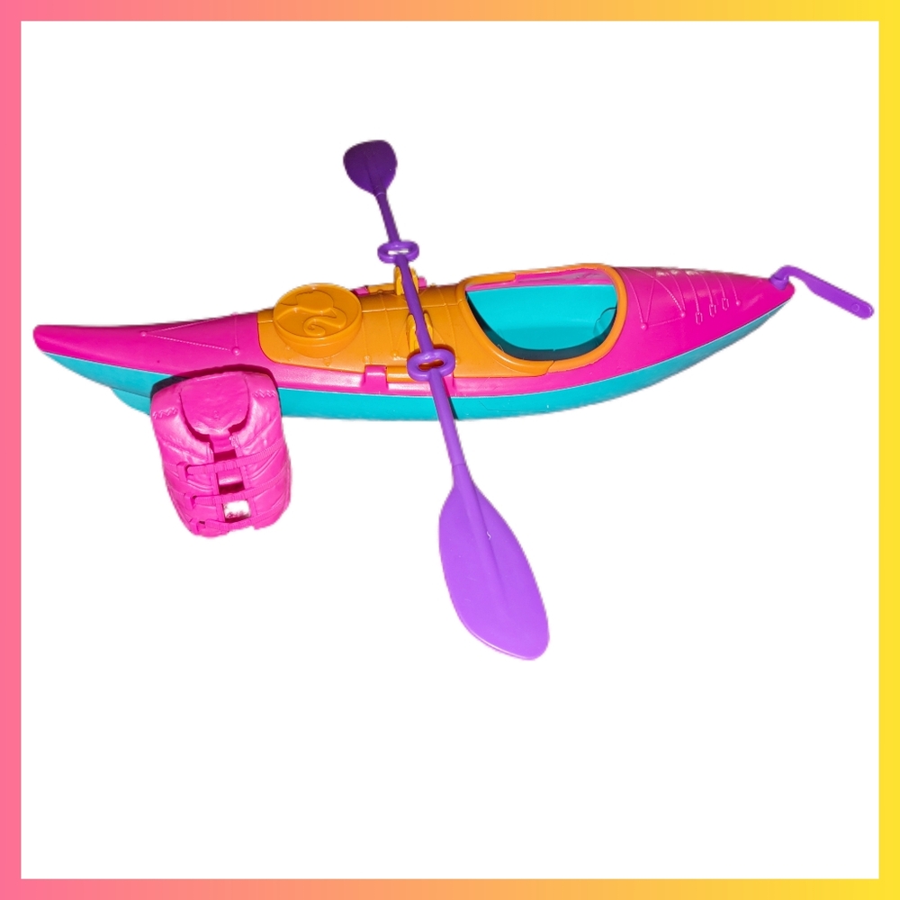 Mattel Barbie Doll Let's Go Kayak 12” Pink Orange